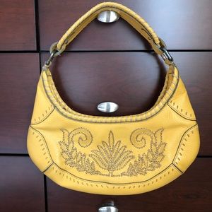 Mustard leather Cole Haan